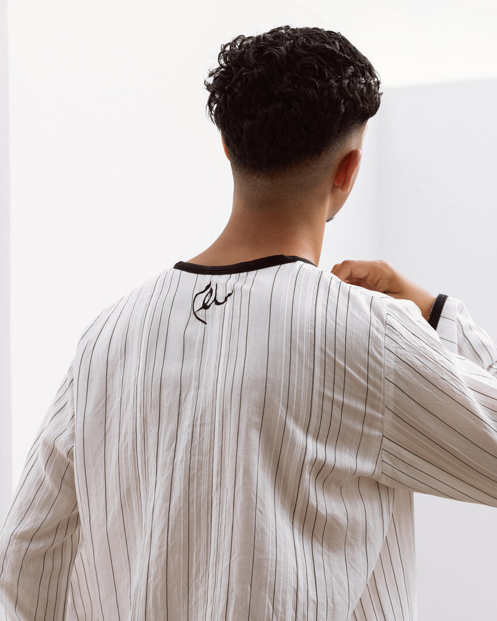 Joud Tunic Men Ivory Black