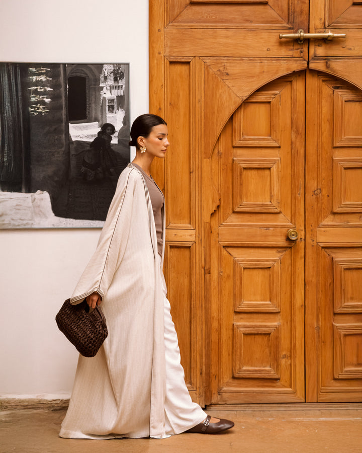 Nayla Abaya Sand Chestnut