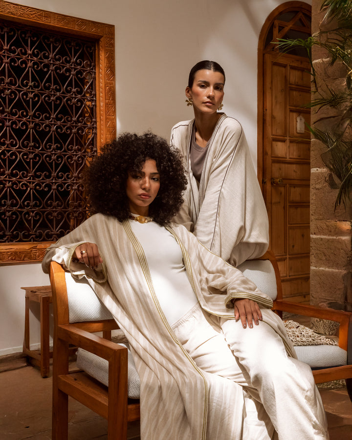 Nayla Abaya Sand Chestnut