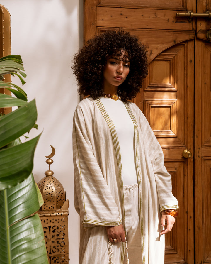 Nour Abaya Desert Golden Sand