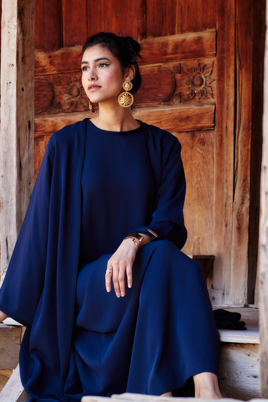 Aya Abaya Midnight Blue