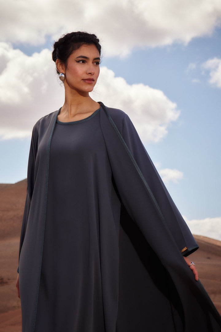 Aya Abaya Dark Grey