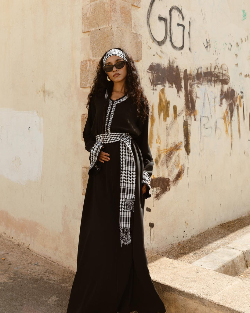 keffiyeh maxi dress SALAM X PEACE Dress Keffiyeh