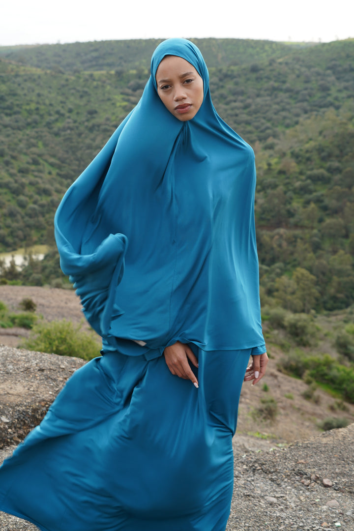 Khimar Set Teal Blue