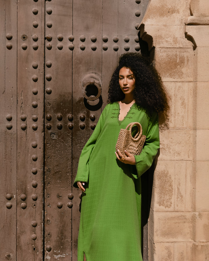 Khadra Dress Zaytoun green