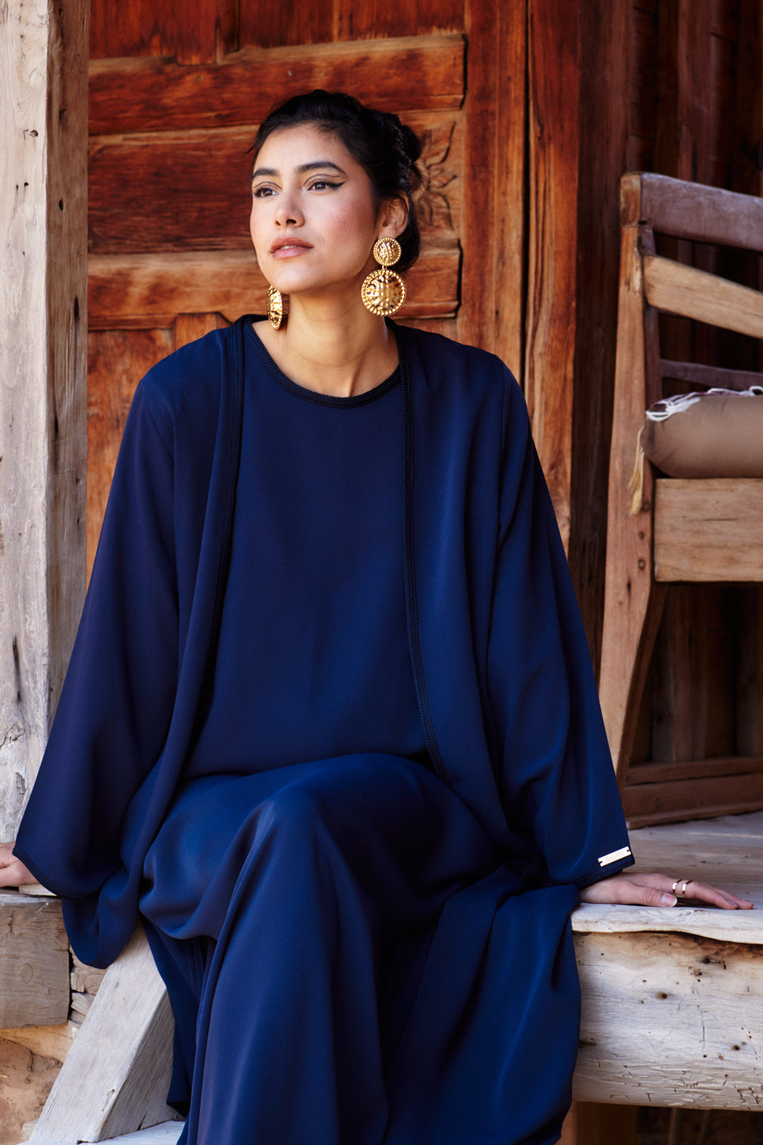 Aya Abaya Midnight Blue