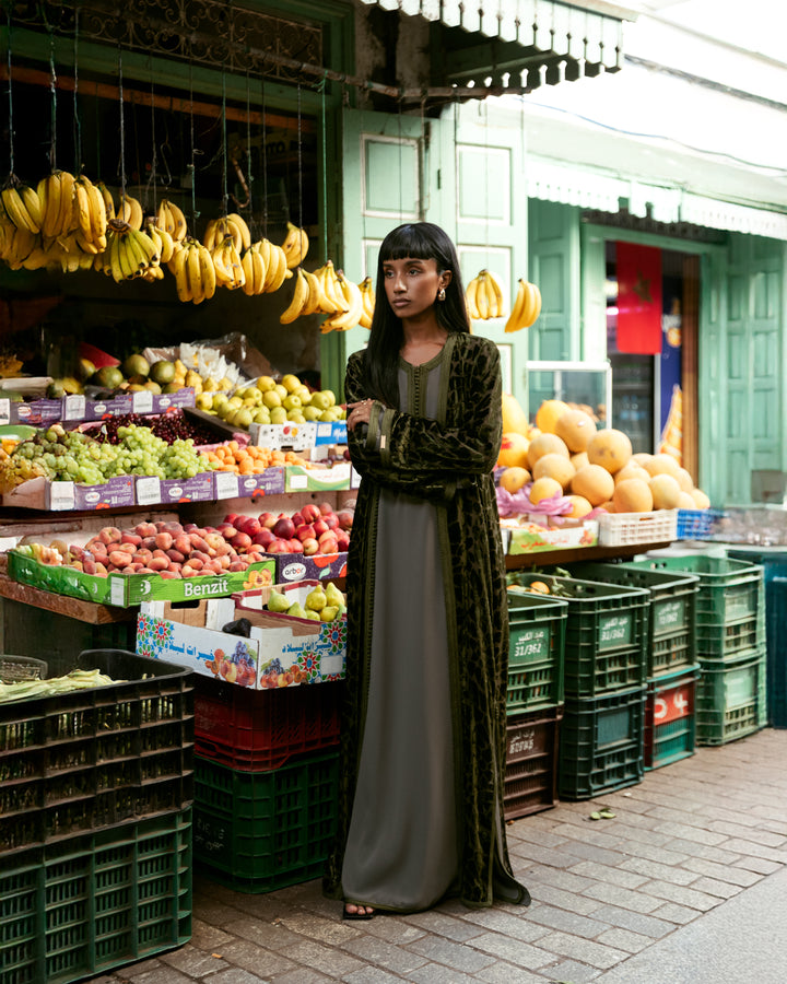 Mira Abaya Olive Green