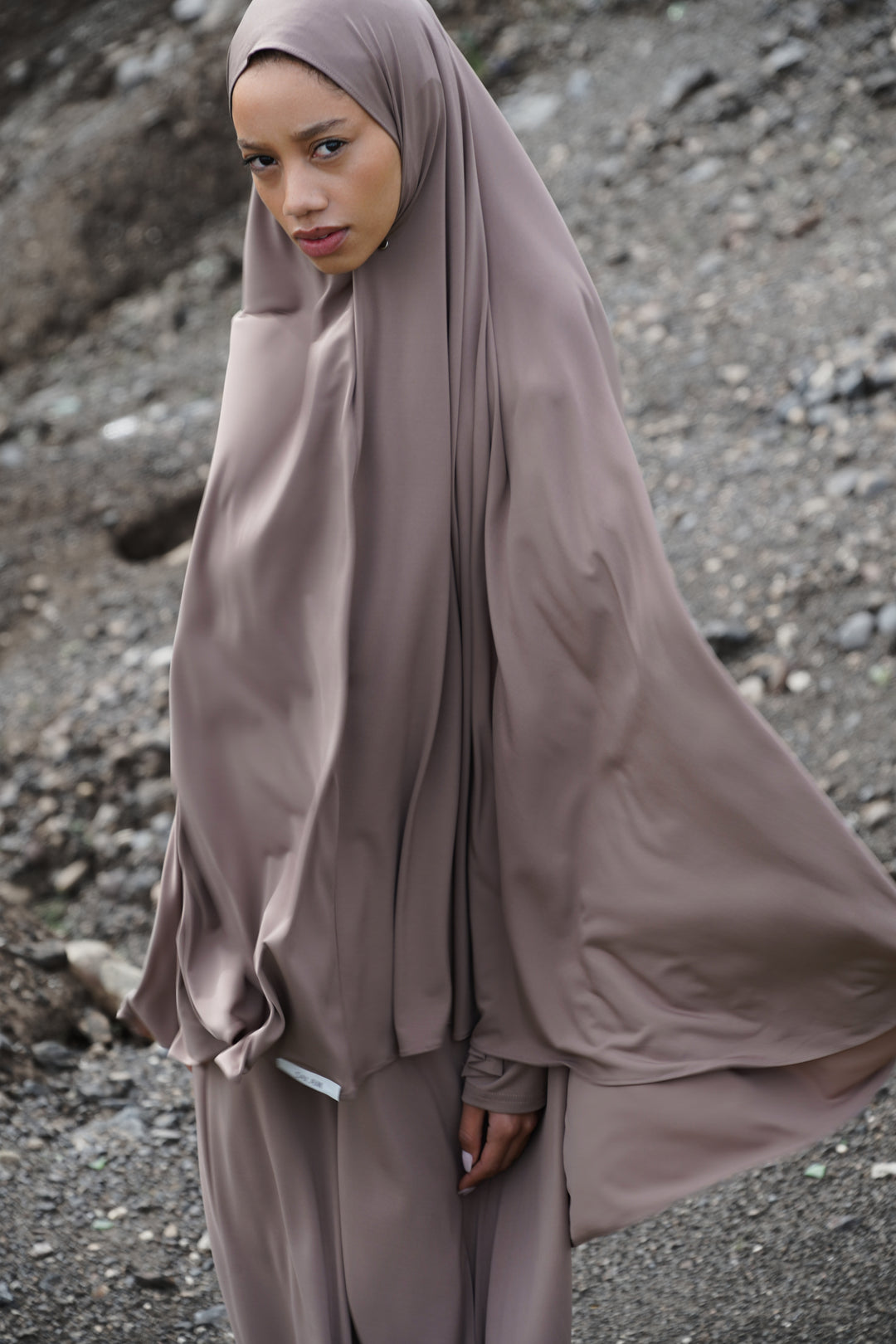 Khimar Set Ash Brown