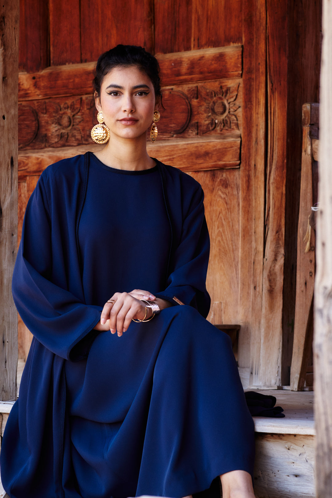 Aya Abaya Midnight Blue